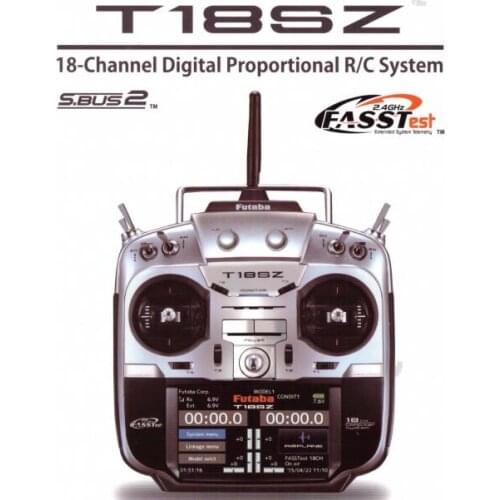 Futaba 18SZ 18CH Radio Controller Transmitter with Telemetry 2.4Ghz FASSTEST R7008SB Receiver for Multicopter