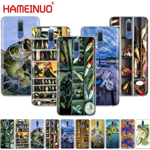 HAMEINUO Fishing gear fish Lake Tackle Box phone Case for Huawei NOVA 2 2S 3e PLUS LITE p smart 2018 enjoy 7s mate 7 8 9 10 pro