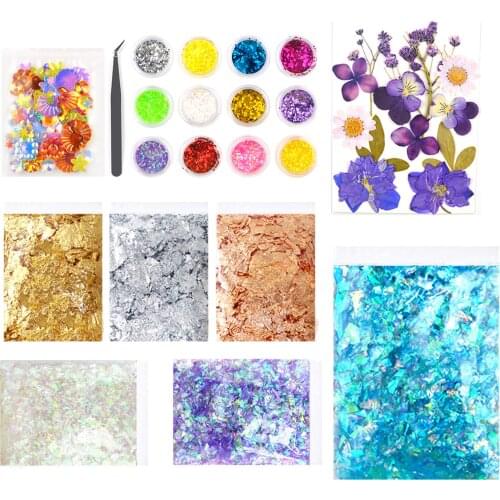 DIY Epoxy Resin Filling Dried Flower Sequins Shell Paper Gear Fruit Slices Jewelry Making Glitter Supplies Supplies Resin Crafts