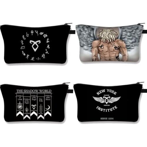 Shadowhunters / Supernatural Cosmetic Cases Women Makeup Bag Ladies Make Up Organizer Pouch Neceser Beauty Cosmetics Bag Case