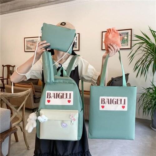 Printing Schoolbag for Women Backpacks Harajuku School Backpack Fashion Teenager Girls School Bags for College Student Book Bags