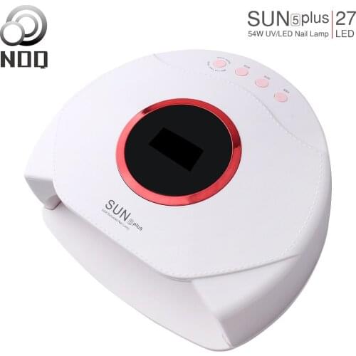 Noq Max 54w Sun5 Plus LED UV Lamp For Nails Dryer 27 Leds Manicure Machine Drying Polish High Power Machine With Multiple Timing