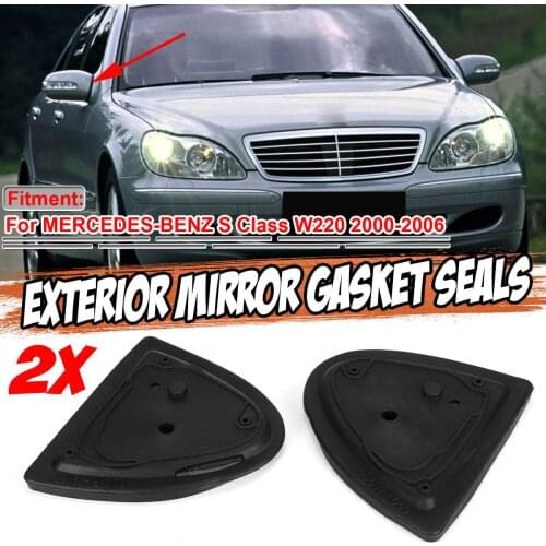 W220 2x Car Door Wing Mirror Base Gasket Seals For Mercedes W220 S350 S430 S500 2000-2006 Rearview Mirror Base Gasket 2208110198