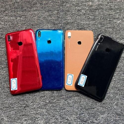 6.26" For Huawei Y7 2019 Back Battery Cover Housing Rear Door Case Camera Lens For Huawei Y7 Prime Pro 2019 DUB-LX1,L21,LX3,L23
