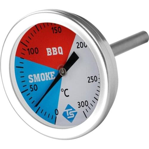 0-300 Celsius Stainless Steel Barbecue BBQ Smoker Temperature Grill Thermometer Gauge