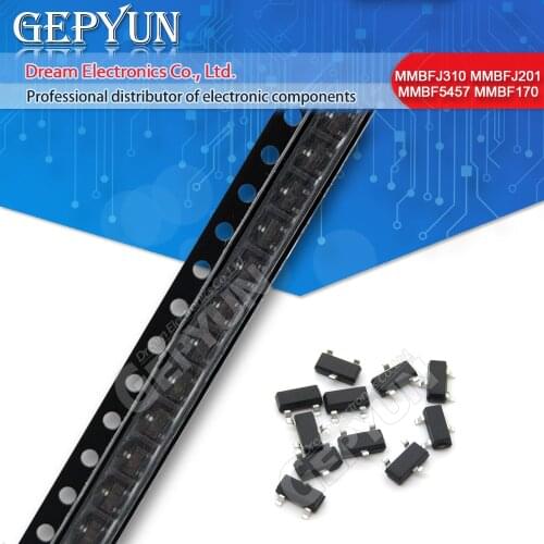 10pcs MMBFJ310LT1G SOT-23 MMBFJ310LT1 SOT MMBFJ310 6T SOT-23 MMBFJ201 MMBFJ201LT1G MMBF5457 MMBF5457LT1G MMBF170 MMBF170LT1G