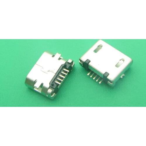500pcs Netbook Tablet PC Mobile Micro USB Jack connector SMD 5P plug tail 5 pin data interface long pins mini usb connector