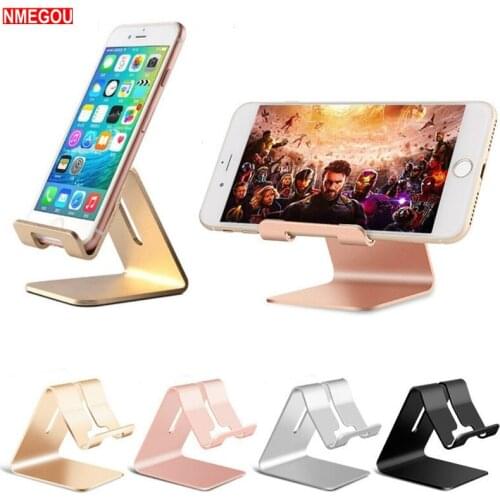 Aluminum Metal Mobile Phone Holders for Desk Handphone Stand Charger Dock Station for IPhone Samsung Huawei Smartphone Support