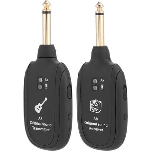 Guitar Wireless Transmitter Receiver,Wireless Audio Transmission Set With Receiver Transmitter For Electric Guitar Bass