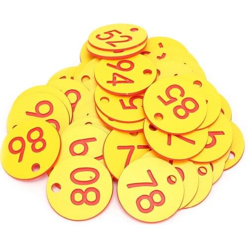 1-100 Number Tags Abs Material Husbandry Supplies Farm Number Tag Beekeeping Tool Numbered Tag for Animal Husbandry Farm