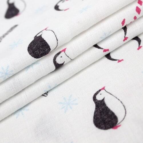 40 thread cotton double-layer gauze cartoon printing class a cotton fabric for mother baby childrens pajamas