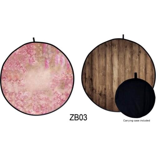 Double-Sided Pop-Out Muslin Backdrop Matte Collapsible Background No wrinkle Washable Photography Backdrops Bag Included 5X5ft