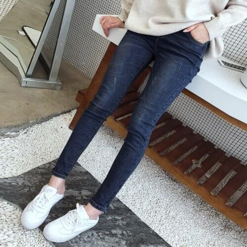 Maternity Jeans Spring Autumn Pregnant Woman Pants Abdominal Support High Waisted Clothes
