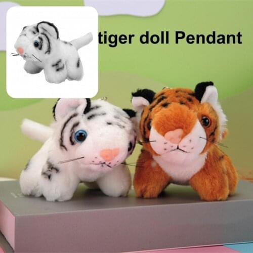 Smooth Surface Decorative Mini Tiger Plush Pendant Soft Tiger Pendant Premium for Decoration