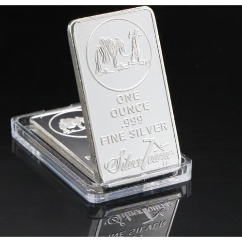 American Prospector 1OZ 999 Value Fine Silver Bullion Bar US Union Metal Coin Collectible