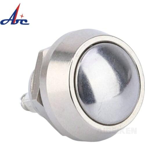 Domed /Flat Head Momentary Brass Nickel 12mm Metal Push Button Switch With Screw Terminal