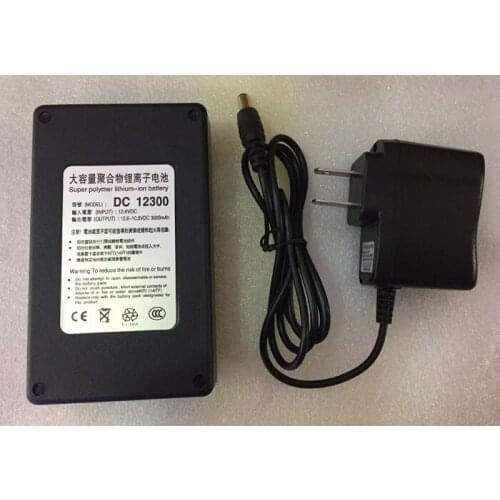 MasterFire 3set/lot High Quality DC 12V 3000mAh Super Portable Rechargeable Battery Lithium Batteries With Black Case DC 12300