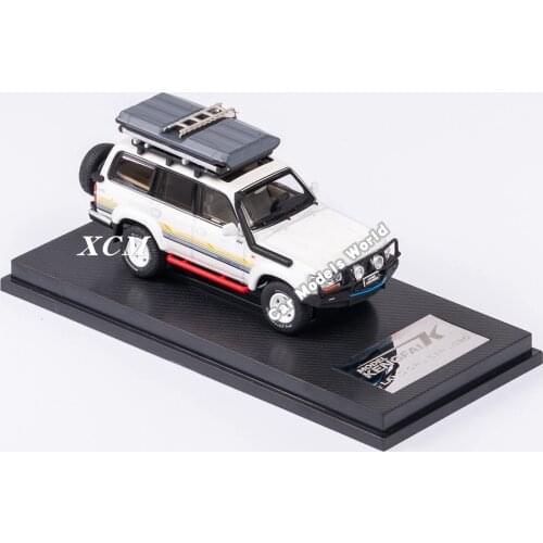 Car Model KengFai Land Cru iser LC80 Refitted Version (White) 1:64 + SMALL GIFT