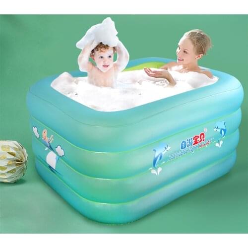 Inflatable Swimming Pool for Family Kids Baby Toddler Adults Blow Up Kiddie Pool for Outdoor Summer accessories Swim Trainer