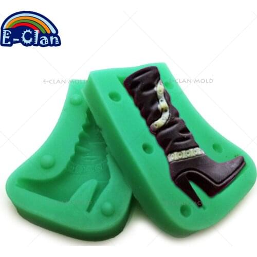 New silicone fondant molds cake decorating tools 3D High-heeled shoes pudding jelly dessert chocolate mouldsoap molds S0005XZ25