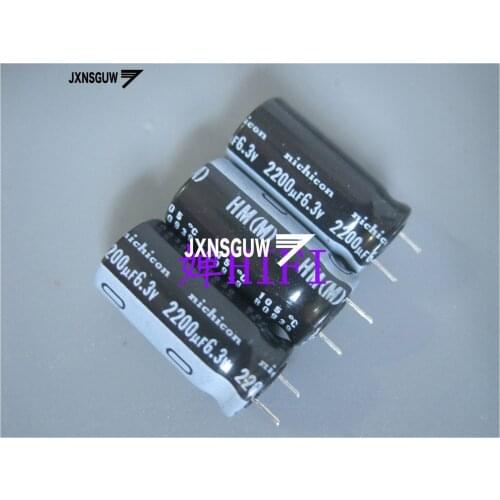20PCS NICHICON HM 6.3V2200UF 10X20MM 2200UF 6.3V original Aluminum electrolytic capacitor 105 degrees 2200uF/6.3V