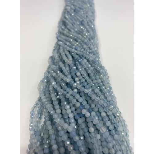 5AAAAA natural sea blue surface spherical 2MM/3MM/4MM