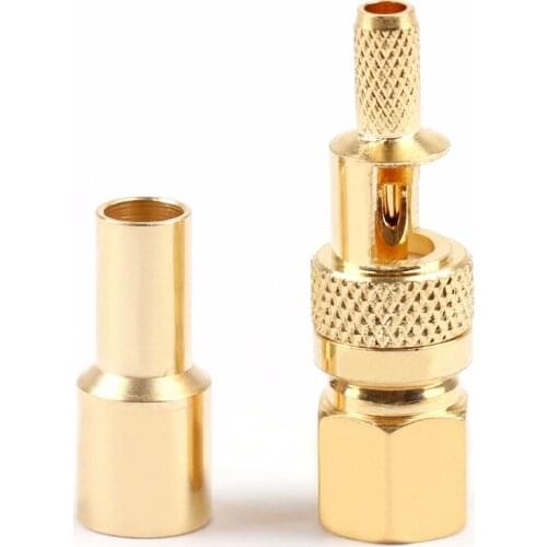 Areyourshop SMC Female Jack Plug Straight Crimp For LMR100 RG174 RG179 RG316 RG188 Cable 10pcs Hot Sale 50ohm Connector