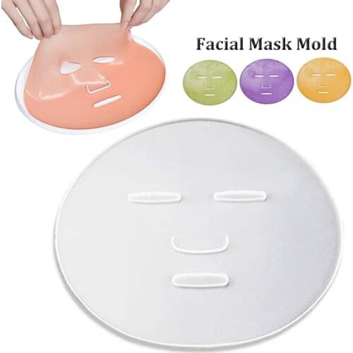 Silicone Reuseable Facial Mask Plate Fruit Vegetable Mask Machine Maker Clear Mask Mould Tray Mask Making DIY Tool Free Shipping