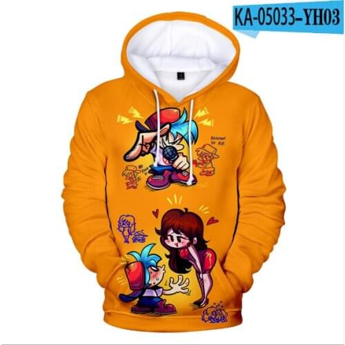 Friday Night Funkin Hoodies Game 3d Printed Fashion Oversized Sweatshirts Women Men Hip Hop Punk Style Hoodie Kids Hot Tracksuit