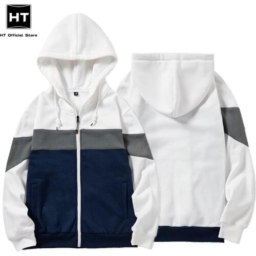 Zipper Hoodies Men Casual Striped Harajuku Fashion Streetwear Mens Clothes Patchwork Hooded Sweatshirt Women Hoodie Pullover