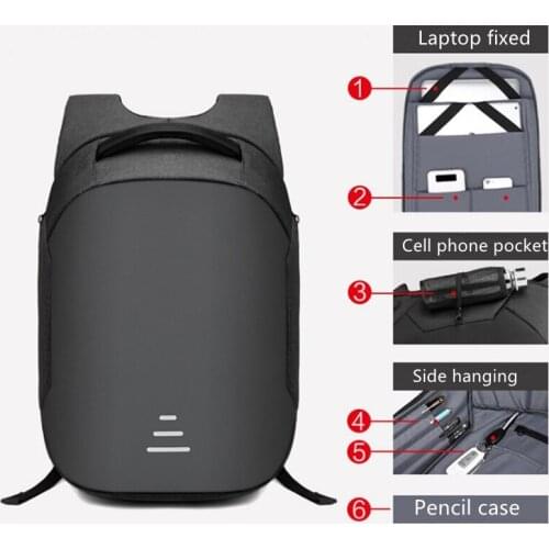 Waterproof Business Travel Bag 15.6 inch Laptop Tablet Backpacks Men Fashion Usb Charging Teenage Large Backpack Man School Bags