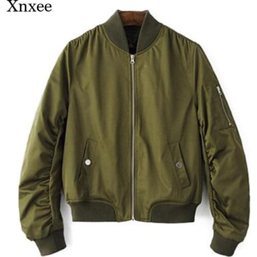 Xnxee Women's Black Bomber Jackets