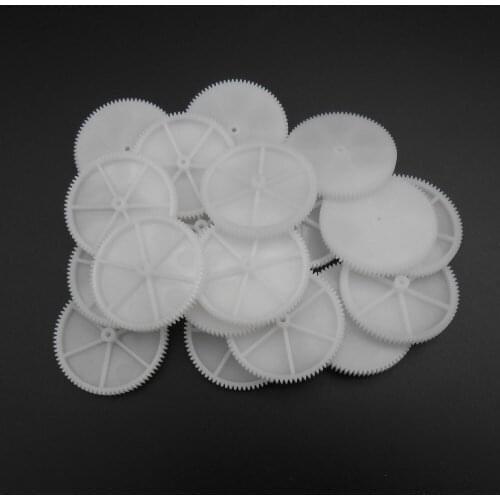 20PCS/LOT 0.5M 80T 2A Plastic Spur Gear 0.5 Modulus T=80 Aperture: 2mm 1.95MM Tight Fitting 80 Teeth 7MMX41MM Gears NEW *FD867