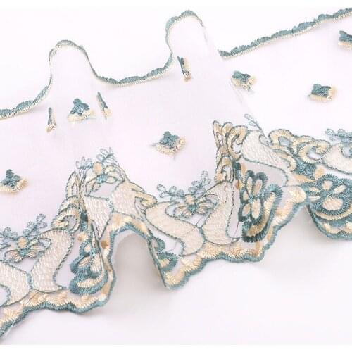 14 Yards new design Spot wholesale 18cm new mesh lace lace embroidered fabric wedding dress childrens clothing accessories