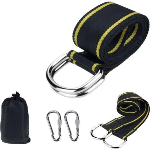2pcs Adjustable Tree Swing Hanging outdoor Hammock Straps Set of Safety with Heavy-Duty Hooks Easy Installation