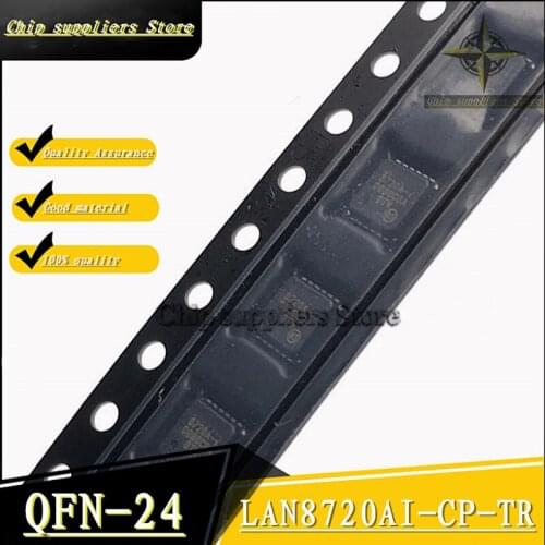 5PCS-20PCS) LAN8720AI-CP-TR QFN-24 LAN8720AI-CP QFN24 8720A Ethernet chip New and original