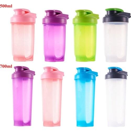500/700ML Sport Shaker Bottle Whey Protein Powder Mixing Bottle Sport Fitness Gym Shaker Outdoor Portable Drink Cup