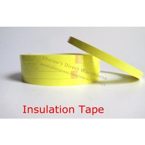 5x 9mm*66M*0.06mm Transformer Insulation PET Anti-Flame High Temperature Adhesive Mylar Tape WHITE/Yellow/Black Choose