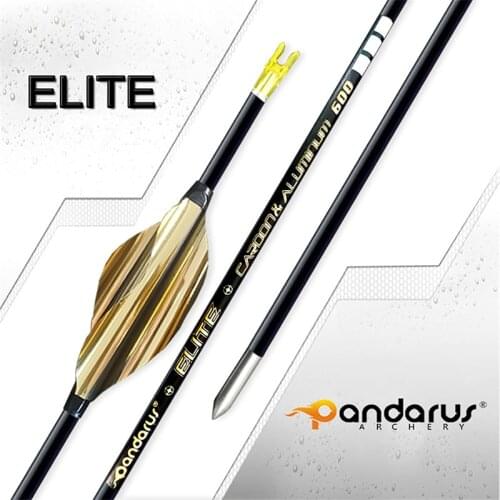 6pcs ID3.2 mm Aluminum Shaft with Carbon Over Arrow Spine 350-1000 Straightness 0.001" for Hunting and Shooting(No Vanes