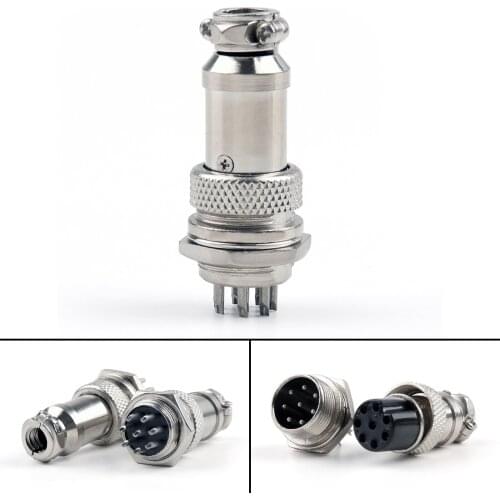 Artudatech 5 Pcs/50 Pcs 8-Pin 16mm XLR Audio Cable Connector Chassis Mount