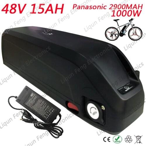 Free Shipping Hailong Down Tube Shark 48V 1000W EBike Battery 48V 15Ah Lithium ion battery fit Bafang BBS02 BBSHD 8fun Mid Motor