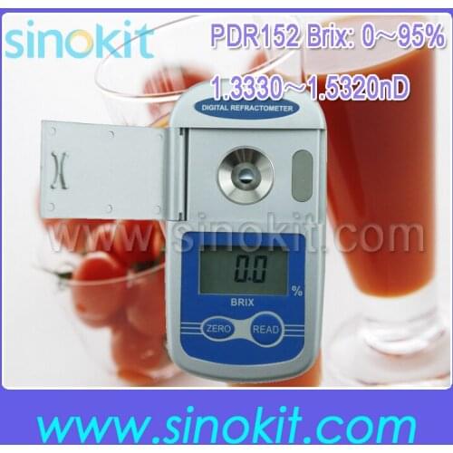 Free Shipping Portable 0-95% Brix Digital Pocket Refractometer PDR151