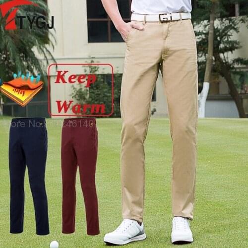 Golf Pants Mens Thicken Autumn Winter Golf Ball Pants Windproof Warm Long Trousers Men Tennis Run Breathble Trouser Xxs-Xxxl