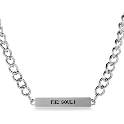 Custom Name Chain Personalized Silver Color Stainless Steel Necklaces For Women Man Customized Jewelry Girlfriend Gift
