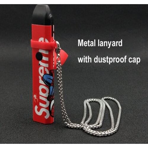 Decoration Anti-fall Anti-skid stainless steel lanyard vapeband cap cover for nfix zero nord novo 2 rpm40 80 vinci x uwell