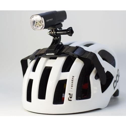 New Bicycle helmet holder Headlight Helmet Mount Strips Bike MTB Bike Lights Holder Cycling Universal Parts Helmet Light Holder