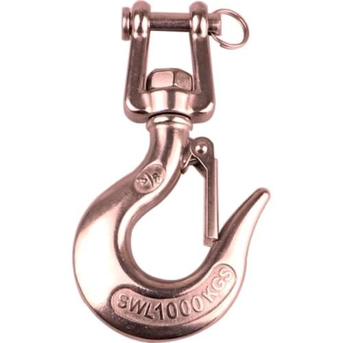 DX-Market Swivel Eye Snap Hook 0.15T 0.35T 0.65T 1T 1.5T ,304 Stainless Steel Cargo Hook With Latch ,J041