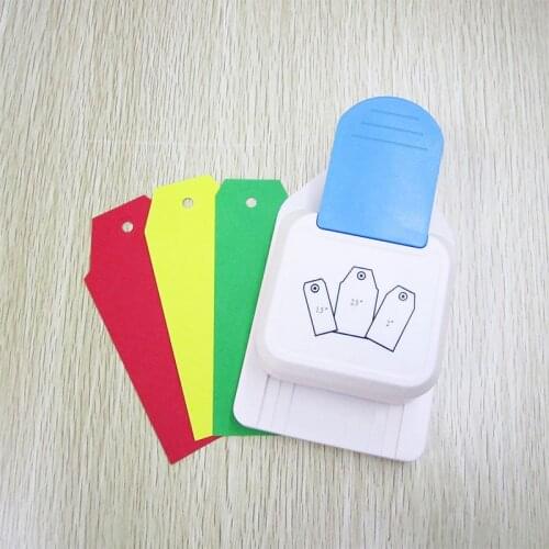 3 in 1 Punch Tag top Punch straight 1.5, 2 and 2.5 inch gift Tag paper punches for scrapbooking craft perfurador diy puncher