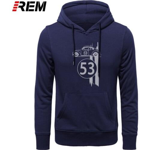 REM Hoodies, Sweatshirts cotton 53 car print men casual long sleeve loose tops loose pthd