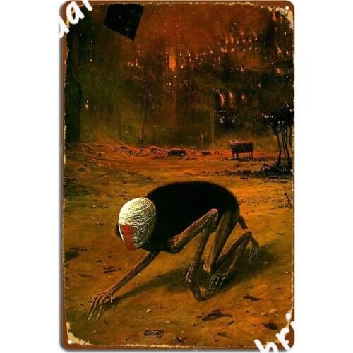 Untitled Creature Metal Sign Plaques Custom Club Party Bar Cave Tin Sign Posters